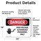 Signmission High Voltage Authorized Personnel Only Danger Sign, Vinyl Decal, 24in W x 18in L, 2PK OS-2PACK-DS-D-1824-L-1340 - alternate 7